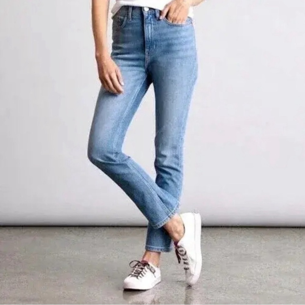 Elizabeth and James $240 The Vintage Straight Jeans Denim High Waist